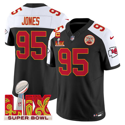 Men's Chiefs Super Bowl LIX Patch Vapor Limited Jersey - All Stitched