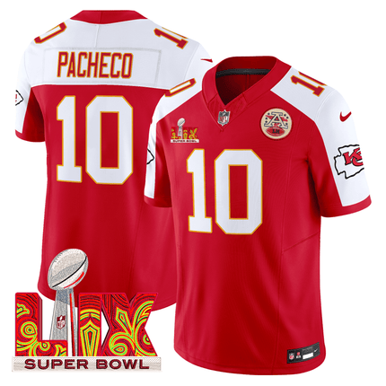Men's Chiefs Super Bowl LIX Patch Vapor Limited Jersey - All Stitched