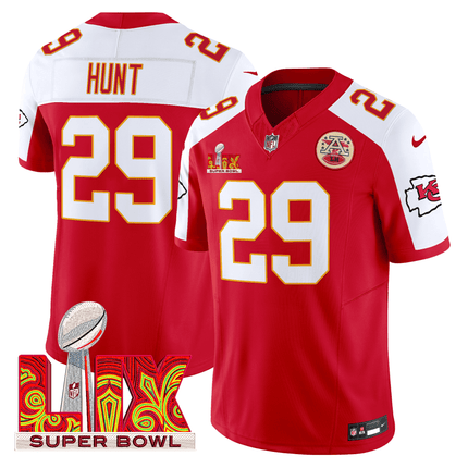 Men's Chiefs Super Bowl LIX Patch Vapor Limited Jersey - All Stitched