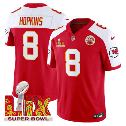 Men's Chiefs Super Bowl LIX Patch Vapor Limited Jersey - All Stitched