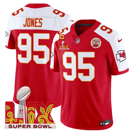 Men's Chiefs Super Bowl LIX Patch Vapor Limited Jersey - All Stitched