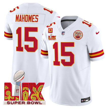 Men's Chiefs Super Bowl LIX Patch Vapor Limited Jersey - All Stitched