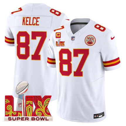 Men's Chiefs Super Bowl LIX Patch Vapor Limited Jersey - All Stitched