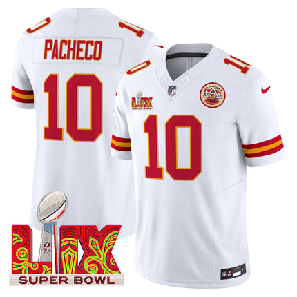 Men's Chiefs Super Bowl LIX Patch Vapor Limited Jersey - All Stitched