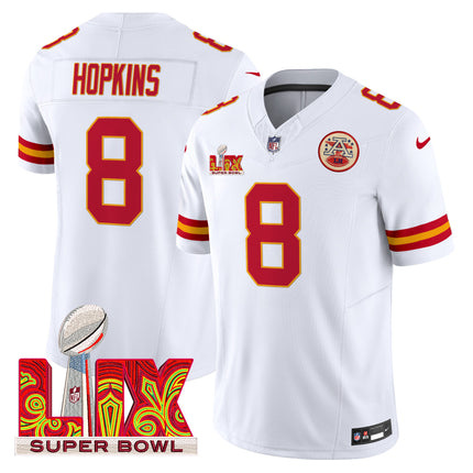 Men's Chiefs Super Bowl LIX Patch Vapor Limited Jersey - All Stitched