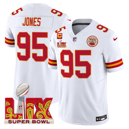 Men's Chiefs Super Bowl LIX Patch Vapor Limited Jersey - All Stitched