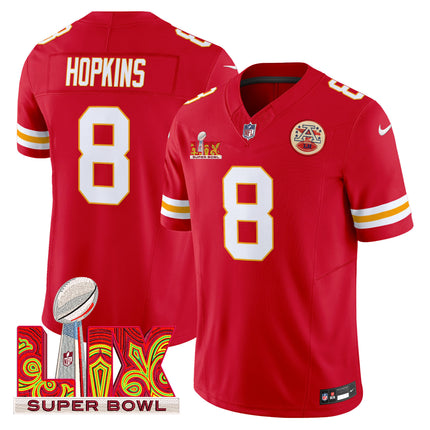 Men's Chiefs Super Bowl LIX Patch Vapor Limited Jersey - All Stitched
