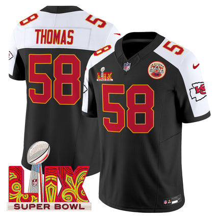 Men's Chiefs Super Bowl LIX Patch Vapor Limited Jersey - All Stitched
