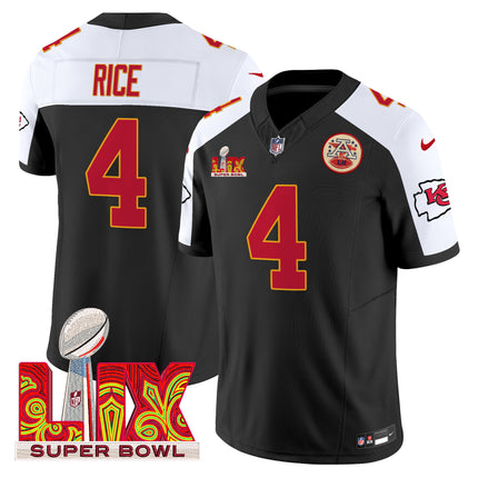 Men's Chiefs Super Bowl LIX Patch Vapor Limited Jersey - All Stitched