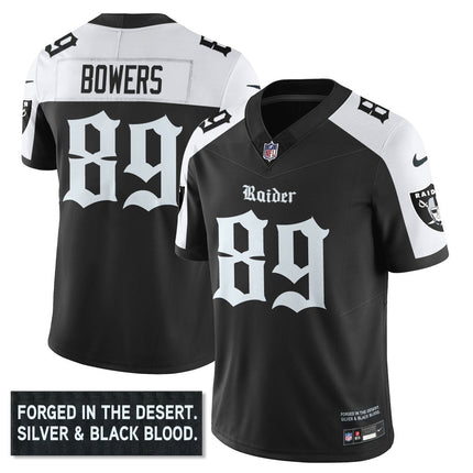 Men's Las Vegas Raiders 'Gothic Silver State Edition' Vapor Limited Jersey - All Stitched