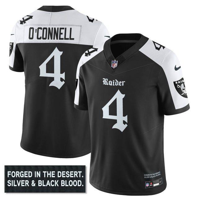 Men's Las Vegas Raiders 'Gothic Silver State Edition' Vapor Limited Jersey - All Stitched
