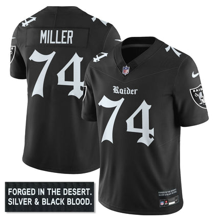 Men's Las Vegas Raiders 'Gothic Silver State Edition' Vapor Limited Jersey - All Stitched