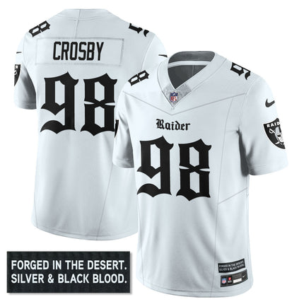 Men's Las Vegas Raiders 'Gothic Silver State Edition' Vapor Limited Jersey - All Stitched