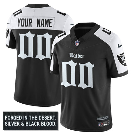 Men's Las Vegas Raiders 'Gothic Silver State Edition' Vapor Limited Jersey - All Stitched