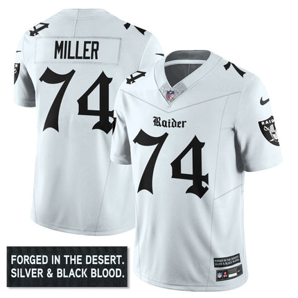 Men's Las Vegas Raiders 'Gothic Silver State Edition' Vapor Limited Jersey - All Stitched