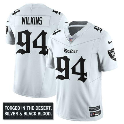 Men's Las Vegas Raiders 'Gothic Silver State Edition' Vapor Limited Jersey - All Stitched
