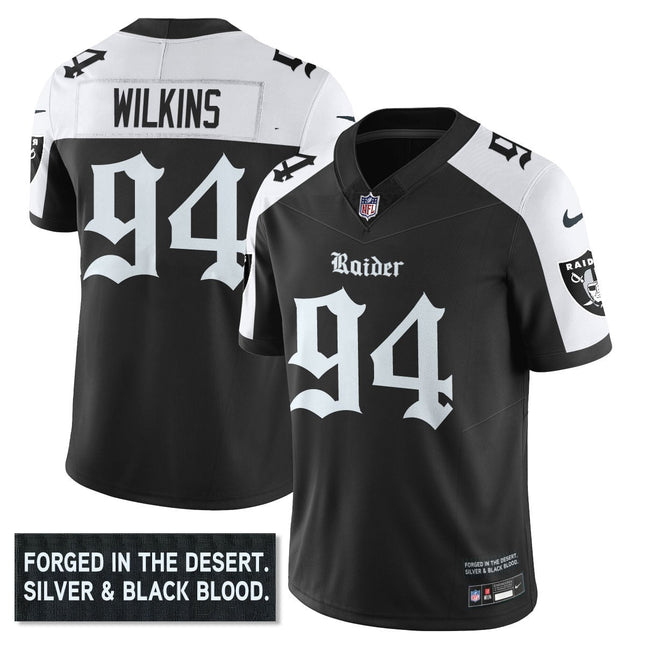 Men's Las Vegas Raiders 'Gothic Silver State Edition' Vapor Limited Jersey - All Stitched