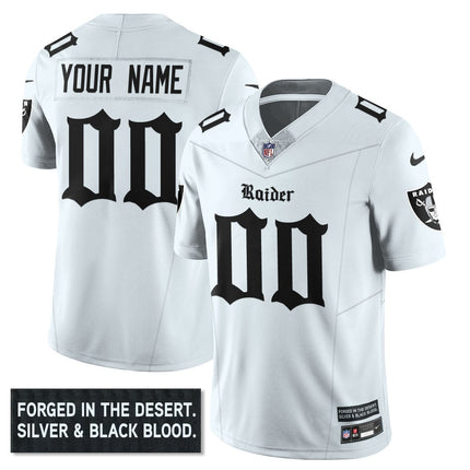 Men's Las Vegas Raiders 'Gothic Silver State Edition' Vapor Limited Jersey - All Stitched