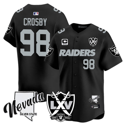 Men's Raiders 2024 Baseball Limited Jersey - 65th Anniversary - All Stitched