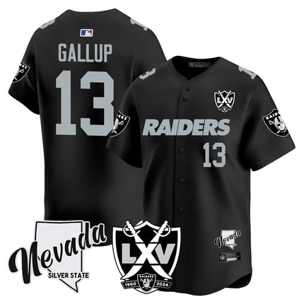 Men's Raiders 2024 Baseball Limited Jersey - 65th Anniversary - All Stitched