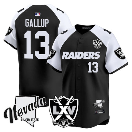 Men's Raiders 2024 Baseball Limited Jersey - 65th Anniversary - All Stitched