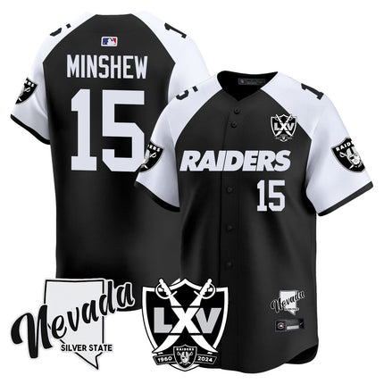 Men's Raiders 2024 Baseball Limited Jersey - 65th Anniversary - All Stitched