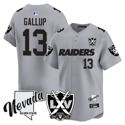 Men's Raiders 2024 Baseball Limited Jersey - 65th Anniversary - All Stitched