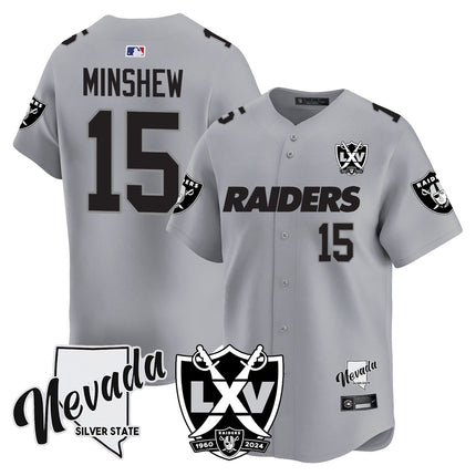 Men's Raiders 2024 Baseball Limited Jersey - 65th Anniversary - All Stitched