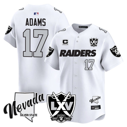 Men's Raiders 2024 Baseball Limited Jersey - 65th Anniversary - All Stitched