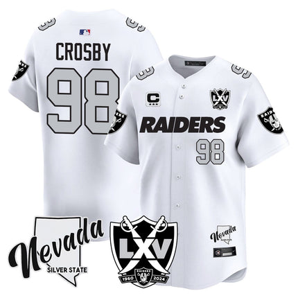 Men's Raiders 2024 Baseball Limited Jersey - 65th Anniversary - All Stitched