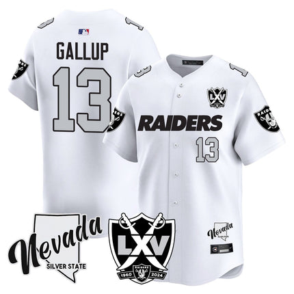 Men's Raiders 2024 Baseball Limited Jersey - 65th Anniversary - All Stitched