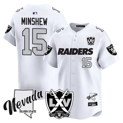 Men's Raiders 2024 Baseball Limited Jersey - 65th Anniversary - All Stitched