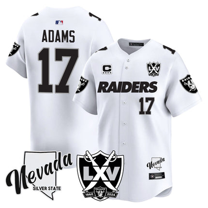 Men's Raiders 2024 Baseball Limited Jersey - 65th Anniversary - All Stitched
