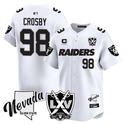 Men's Raiders 2024 Baseball Limited Jersey - 65th Anniversary - All Stitched