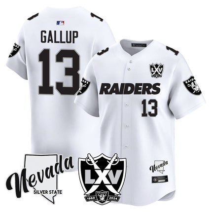 Men's Raiders 2024 Baseball Limited Jersey - 65th Anniversary - All Stitched