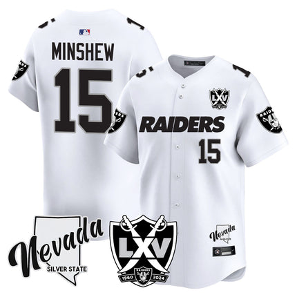 Men's Raiders 2024 Baseball Limited Jersey - 65th Anniversary - All Stitched