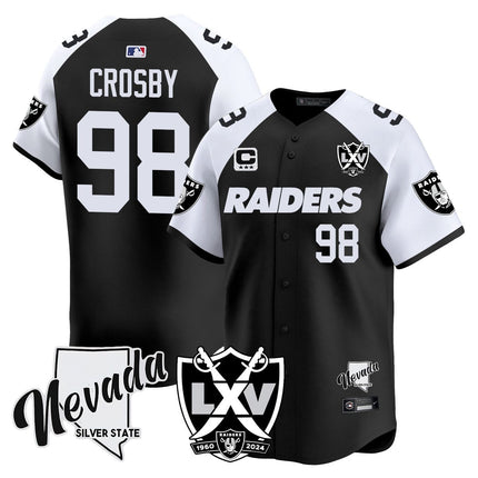 Men's Raiders 2024 Baseball Limited Jersey - 65th Anniversary - All Stitched