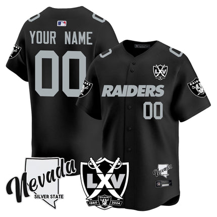 Custom Name/Gender Raiders 2024 Baseball Limited Jersey - 65th Anniversary - All Stitched