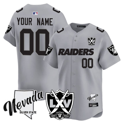 Custom Name/Gender Raiders 2024 Baseball Limited Jersey - 65th Anniversary - All Stitched