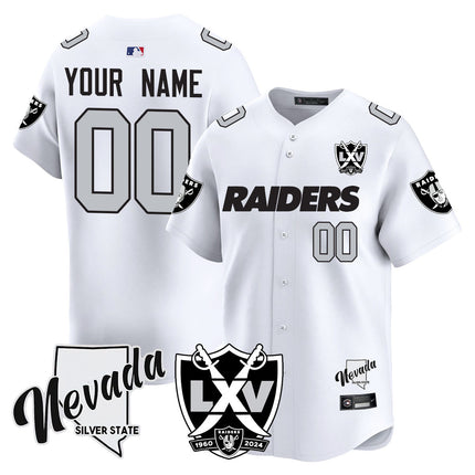 Custom Name/Gender Raiders 2024 Baseball Limited Jersey - 65th Anniversary - All Stitched