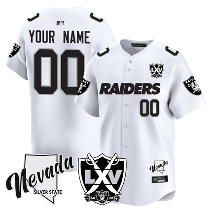 Custom Name/Gender Raiders 2024 Baseball Limited Jersey - 65th Anniversary - All Stitched