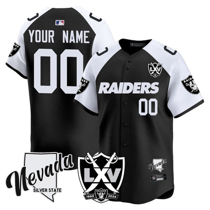 Custom Name/Gender Raiders 2024 Baseball Limited Jersey - 65th Anniversary - All Stitched