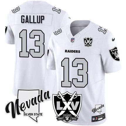 Men's Raiders 2025 Vapor Limited Jersey - 65th Anniversary - All Stitched