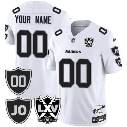 Custom Gender/Name Raiders Vapor Limited Jersey - All Stitched - Honor Jim Otto