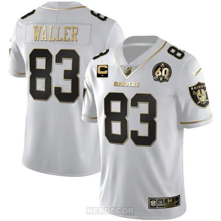MEN'S RAIDERS 60TH SEASON PATCH GOLD & SPLIT JERSEY - ALL STITCHED