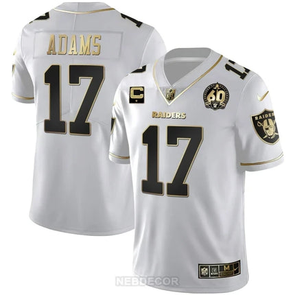 MEN'S RAIDERS 60TH SEASON PATCH GOLD & SPLIT JERSEY - ALL STITCHED
