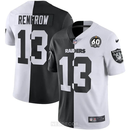 MEN'S RAIDERS 60TH SEASON PATCH GOLD & SPLIT JERSEY - ALL STITCHED