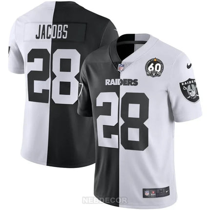 MEN'S RAIDERS 60TH SEASON PATCH GOLD & SPLIT JERSEY - ALL STITCHED