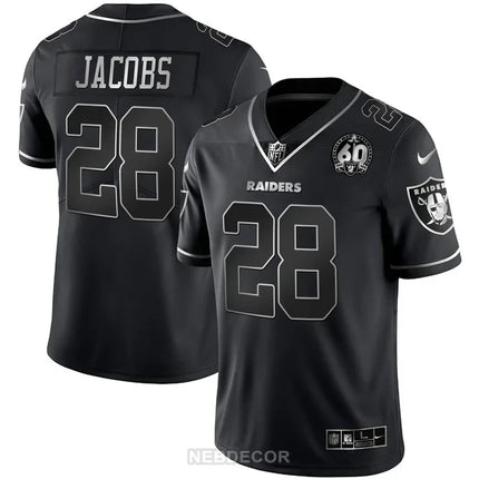 MEN'S RAIDERS 60TH SEASON PATCH GOLD & SPLIT JERSEY - ALL STITCHED