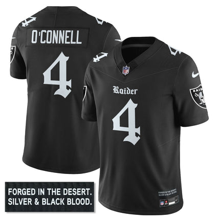 Women's Las Vegas Raiders 'Gothic Silver State Edition' Vapor Limited Jersey - All Stitched